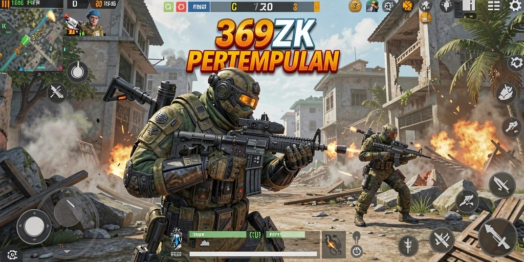 Tampak aksi menegangkan dalam permainan FPS 369ZK.
