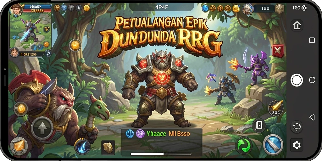 Gameplay RPG yang memukau dan interaktif di 4P4P.