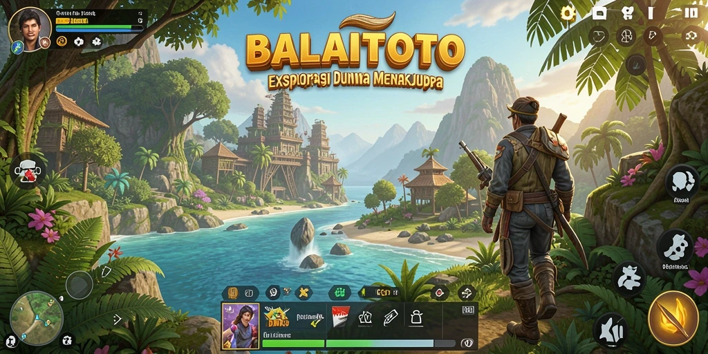 Tangkapan layar menunjukkan pemandangan indah dalam game Open World.