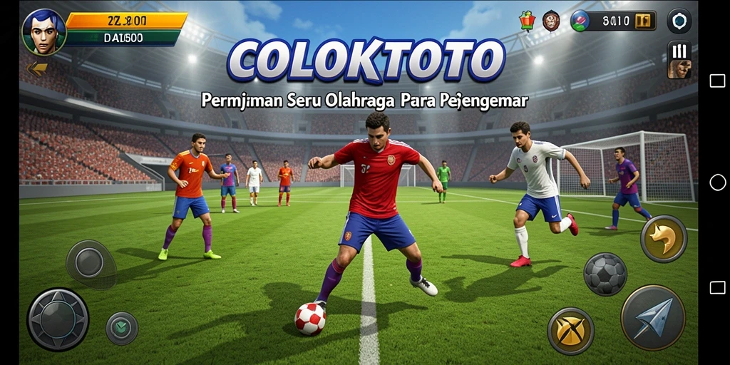 Screenshot COLOKTOTO menampilkan aksi seru dalam permainan olahraga.