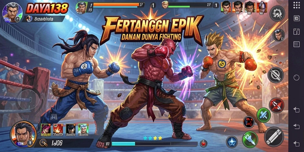Tampilan screenshot dari gameplay Fighting yang seru dan mendebarkan.