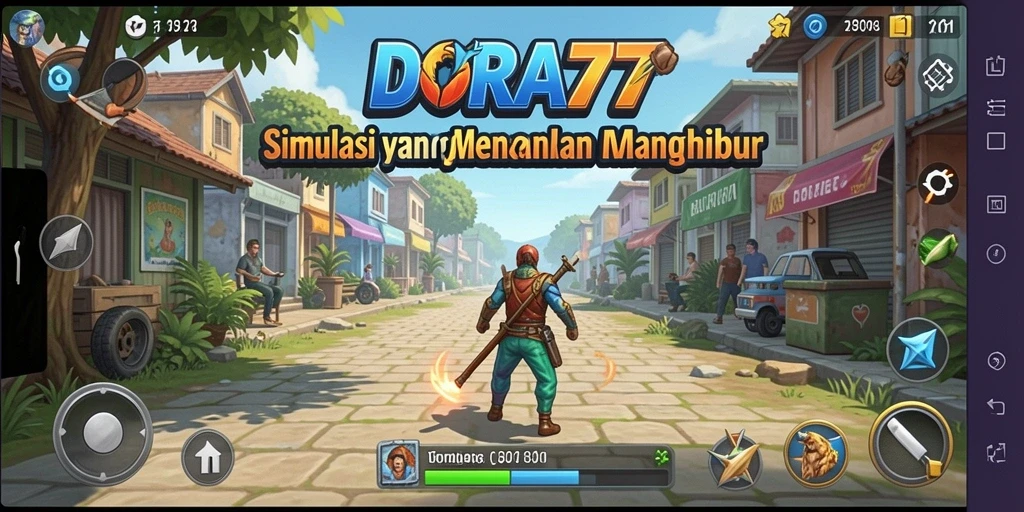 Tampilan gameplay menarik dalam DORA77 dengan simulasi yang realistis.