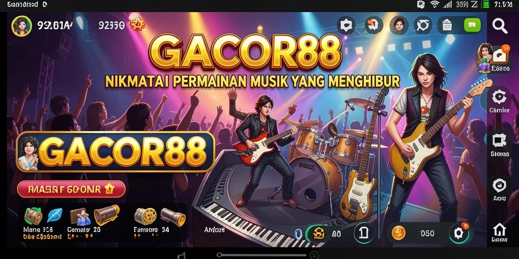 Screenshot GACOR88 menampilkan gameplay musik yang seru dan interaktif.