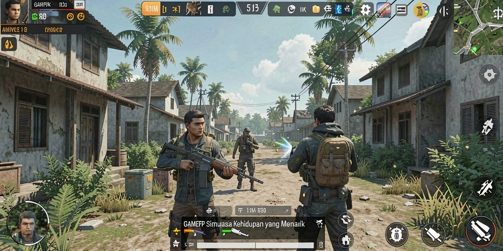 Screenshot menampilkan gameplay seru di dunia simulasi.