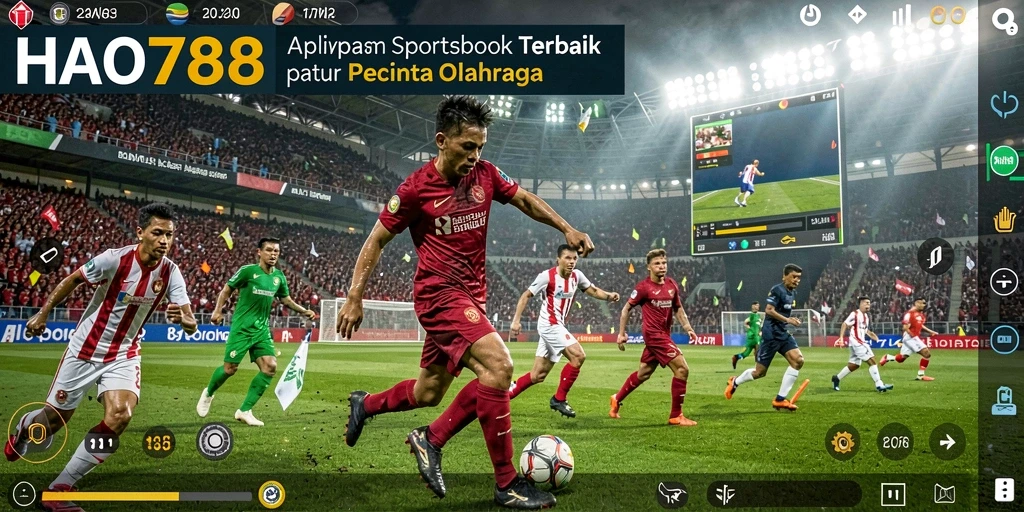 Tampilan utama HAO788 dengan opsi taruhan olahraga.