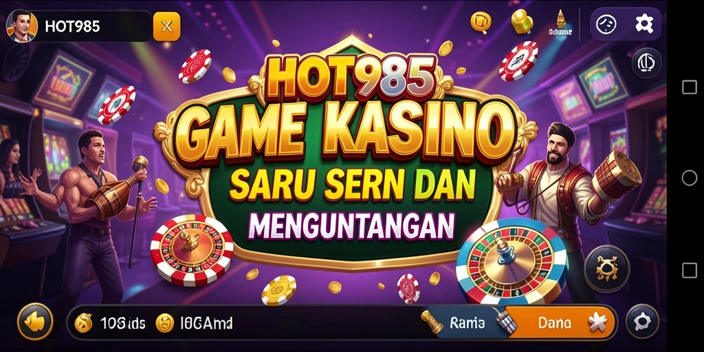 Screenshot permainan Kasino HOT985 yang menampilkan aksi seru dan grafis menawan.