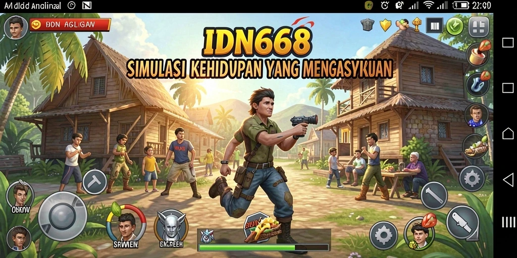 Tangkapan layar IDN668 menampilkan interaksi dalam simulasi yang realistis.