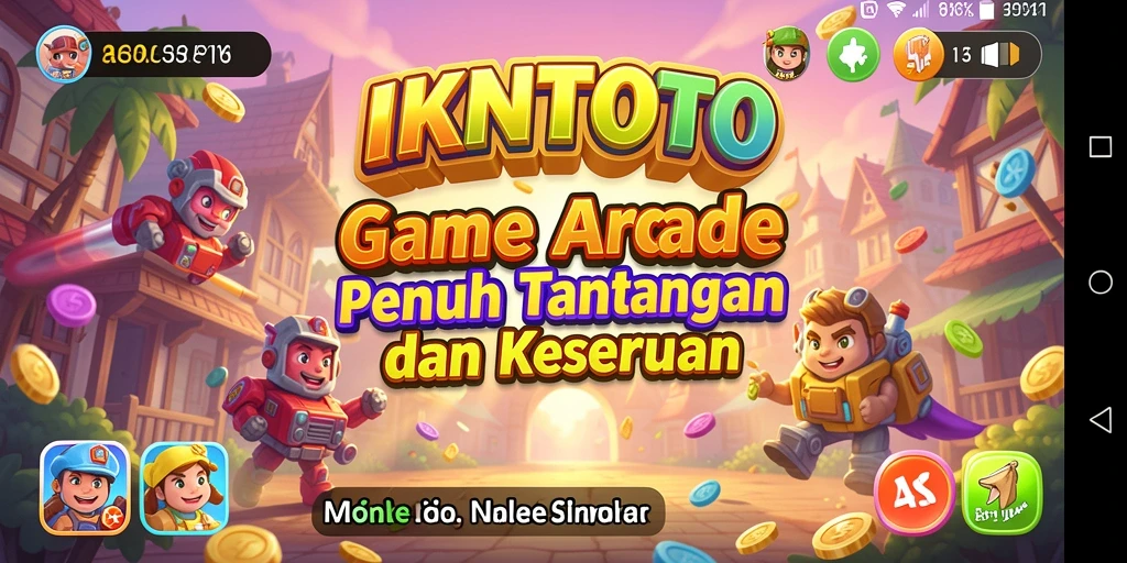 Screenshot gameplay IKNTOTO yang menunjukkan keseruan permainan arcade.