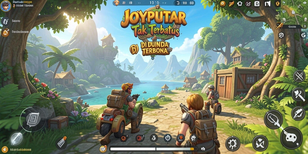 Screenshot utama JOYPUTAR menampilkan gameplay epik di dunia terbuka.