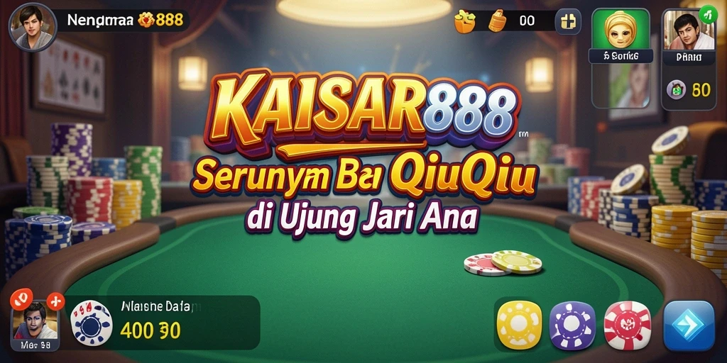 Tampilan gameplay menegangkan dalam KAISAR888 QiuQiu.