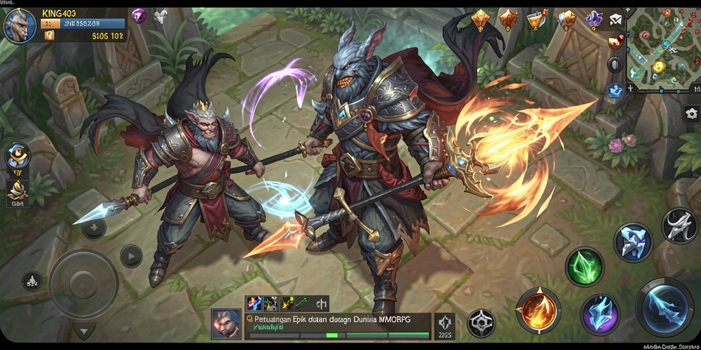 Gameplay seru dan interaktif di dunia MMORPG KING403.