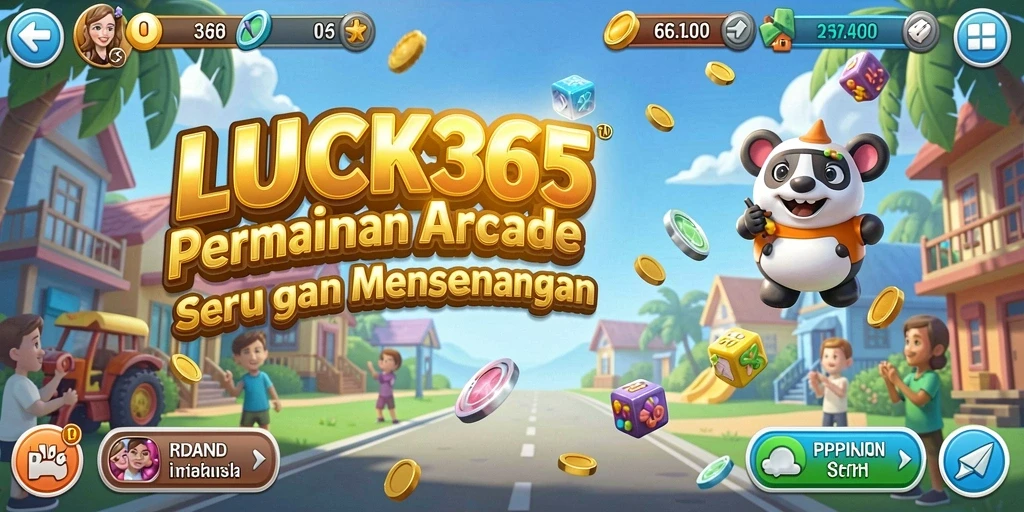 Tampilan gameplay seru dalam LUCK365 dengan berbagai tantangan arcade.