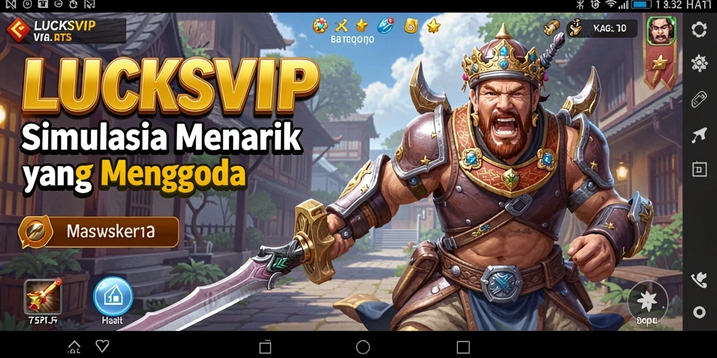 Screenshot gameplay LUCKSVIP yang menampilkan pengalaman simulasi yang seru.