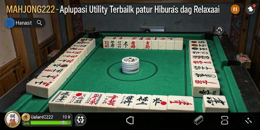 Tampilan interaktif dan menyenangkan dari permainan MAHJONG222.