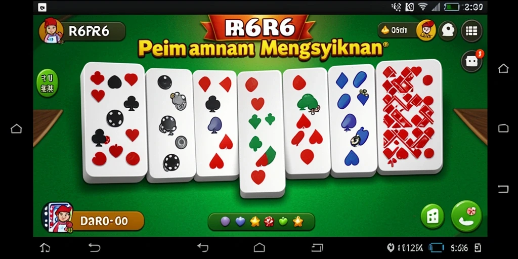 Tangkapan layar R6R6 menampilkan aksi seru permainan Domino.