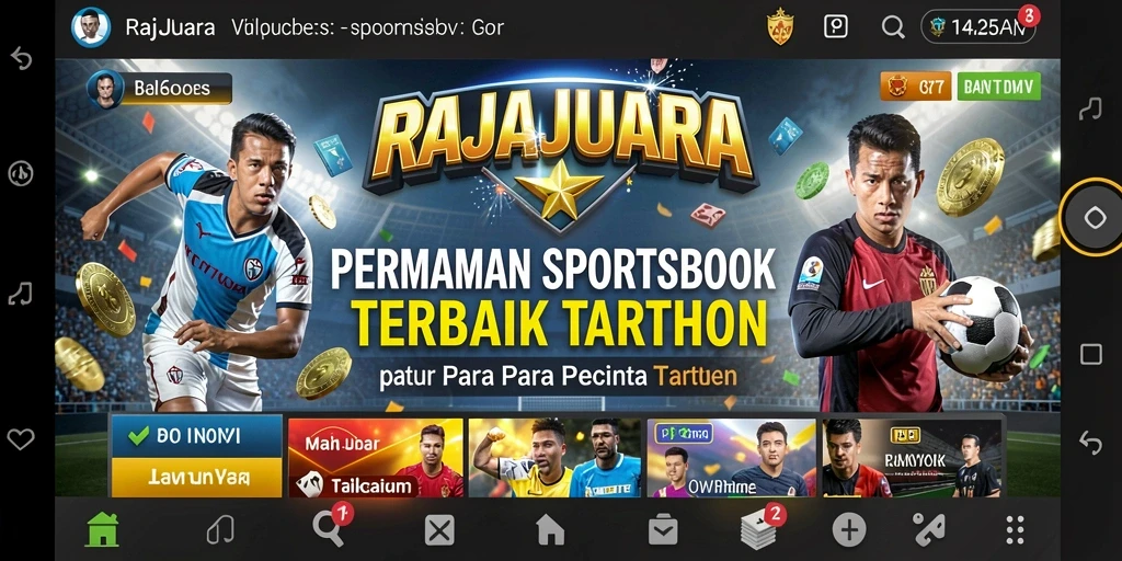 Tampilan menarik dalam permainan Sportsbook RAJAJUARA.