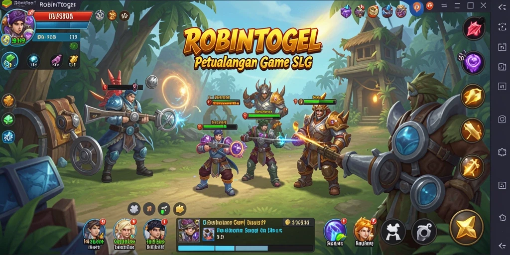 Tampilan gameplay seru dalam ROBINTOGEL yang penuh strategi.