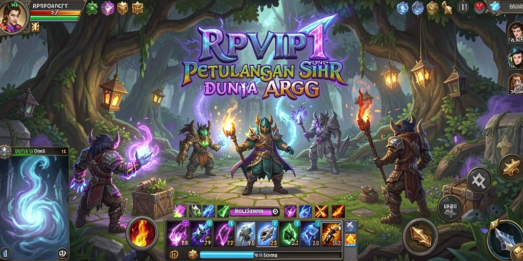 Tampilan gameplay menarik dalam dunia ARPG RPVIP1.