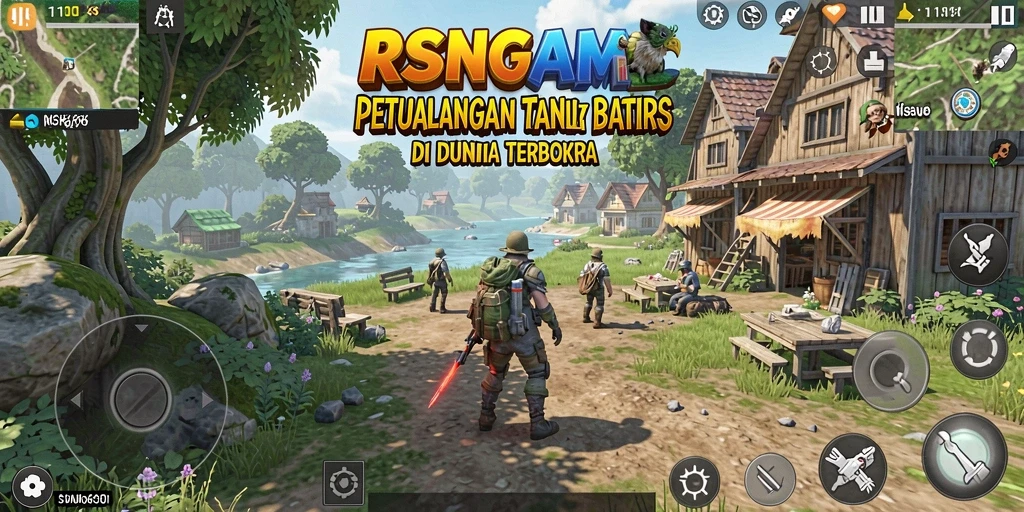 Tampilan gameplay RSNGAME yang menakjubkan dalam dunia terbuka.