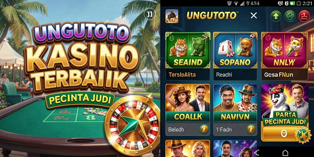 Tampilan menarik dari gameplay Kasino UNGUTOTO, penuh keseruan dan tantangan.