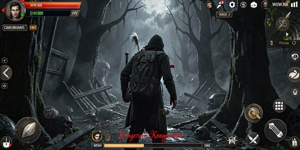 Tampilan gameplay WOW388 yang mencekam dan penuh ketegangan.
