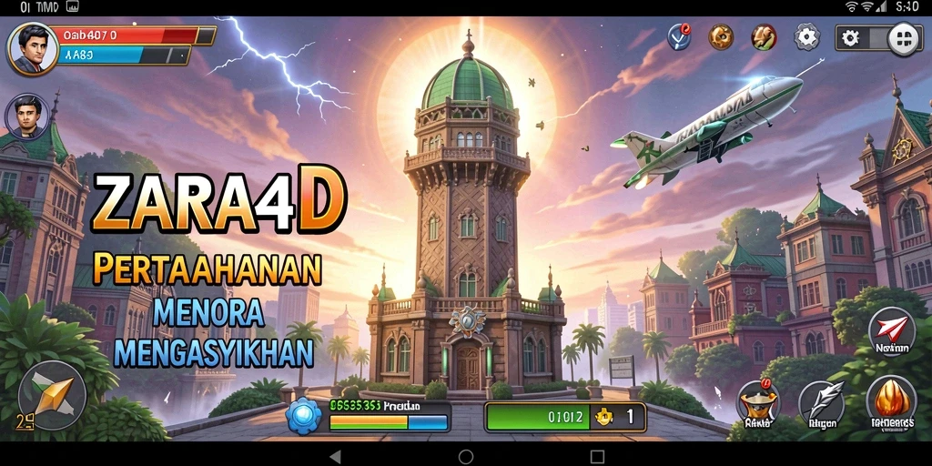 Gameplay seru ZARA4D dengan menara pertahanan yang strategis.